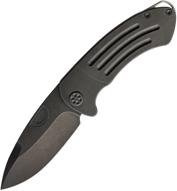 Medford Theseus Framelock Black PVD Coated Titanium D2 - Knives.mx