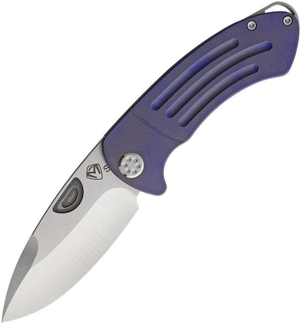 Medford Theseus Framelock Violet Anodized Titanium S35VN - Knives.mx