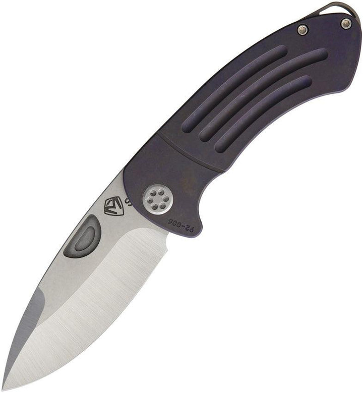 Medford Theseus Purple Anodized Titanium S35VN - Knives.mx