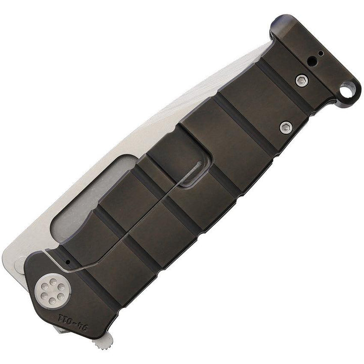 Medford USMC FF Framelock Black PVD Coated Titanium Tumbled S35VN - Knives.mx