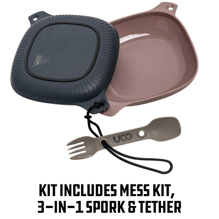 Mess Kit Gray/Tan/ Kit utensilios camping - Knives.mx