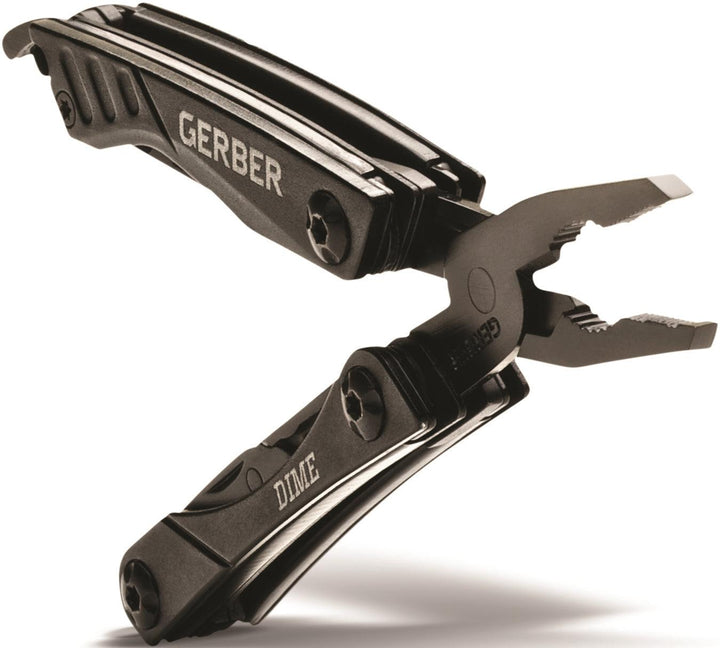 Mini Gerber Dime Micro Multi-Tool Black Aluminum - Knives.mx