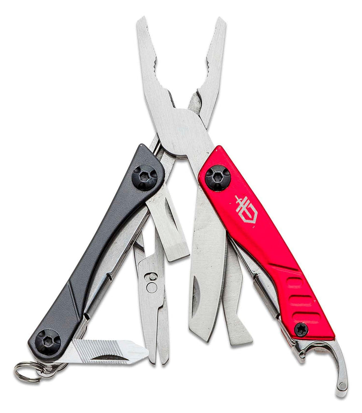 Mini Gerber Dime Micro Multi-Tool Red and Black Aluminum - Knives.mx