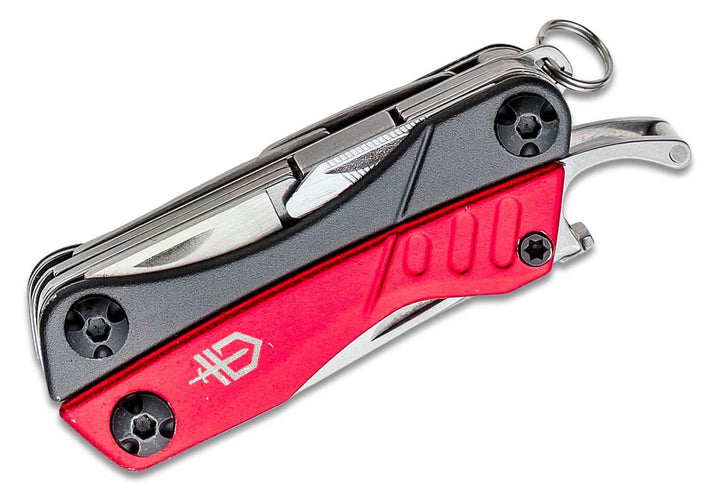 Mini Gerber Dime Micro Multi-Tool Red and Black Aluminum - Knives.mx