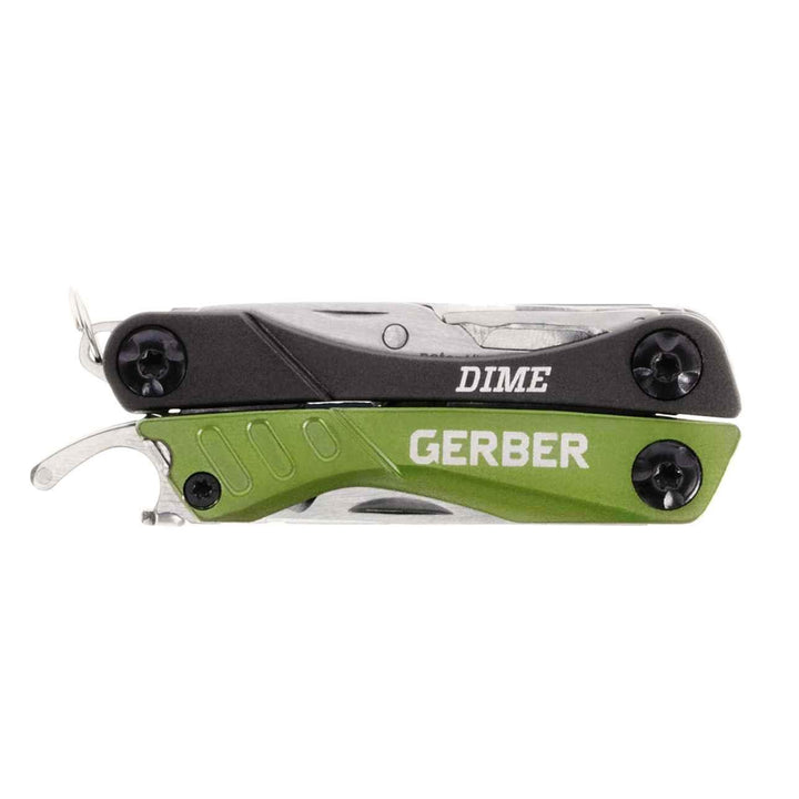 Mini Gerber Dime Multi Tool Green Aluminum - Knives.mx