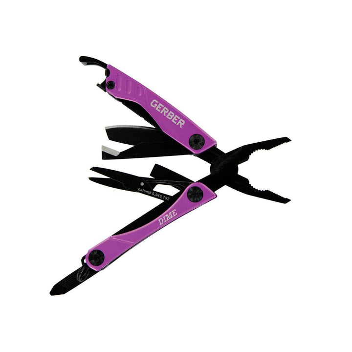 Mini Gerber Dime Multi Tool Purple Aluminum - Knives.mx