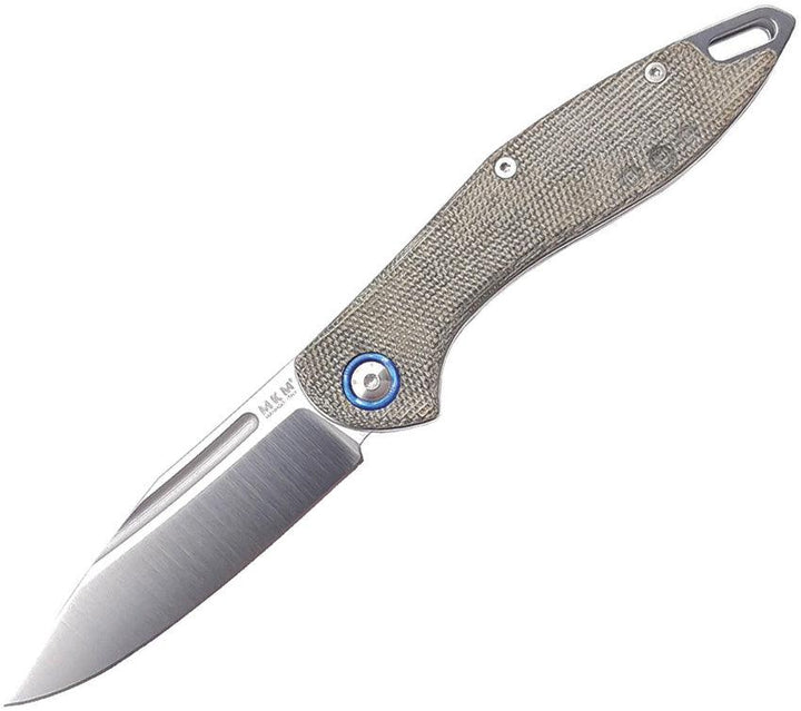 MKM-Maniago Knife Makers Fara Slip Joint Green Micarta Satin Bohler M390 - Knives.mx