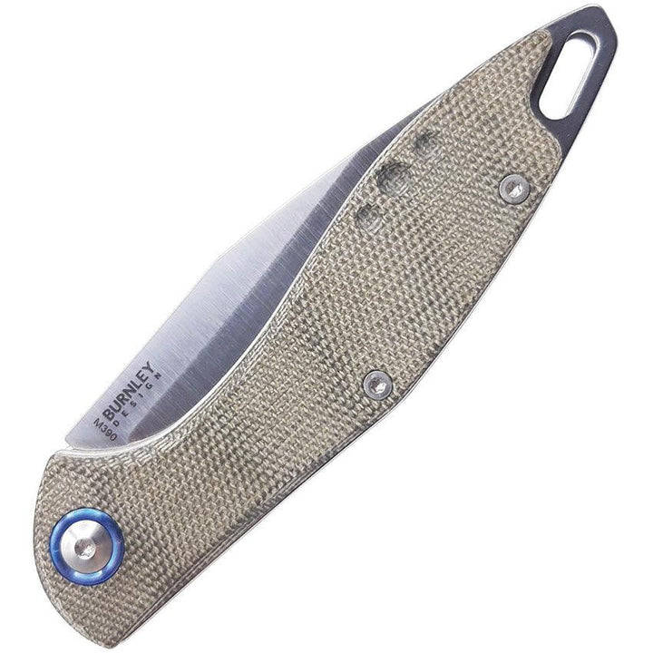 MKM-Maniago Knife Makers Fara Slip Joint Green Micarta Satin Bohler M390 - Knives.mx