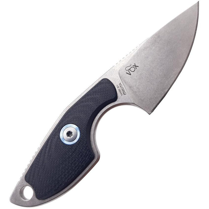 MKM-Maniago Knife Makers Mikro 1 Fixed Blade Black G10 Stonewash Bohler M390 - Knives.mx