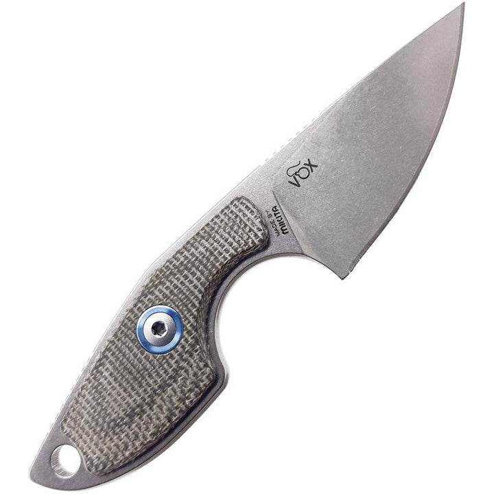 MKM-Maniago Knife Makers Mikro 1 Fixed Blade Green Micarta Stonewash Bohler M390 - Knives.mx