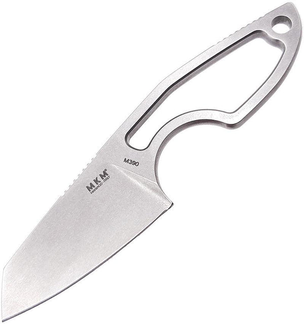 MKM-Maniago Knife Makers Mikro 2 Fixed Blade Stonewash Sheepsfoot Bohler M390 - Knives.mx