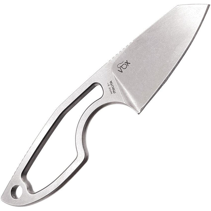 MKM-Maniago Knife Makers Mikro 2 Fixed Blade Stonewash Sheepsfoot Bohler M390 - Knives.mx