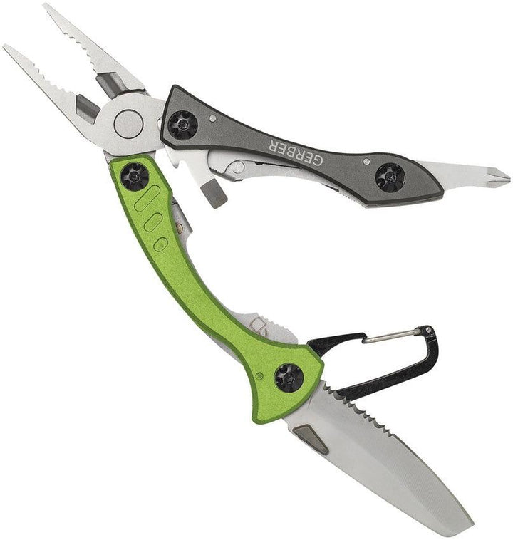 Multi-herramienta Gerber Crucial Multi-Pliers Black and Green - Knives.mx