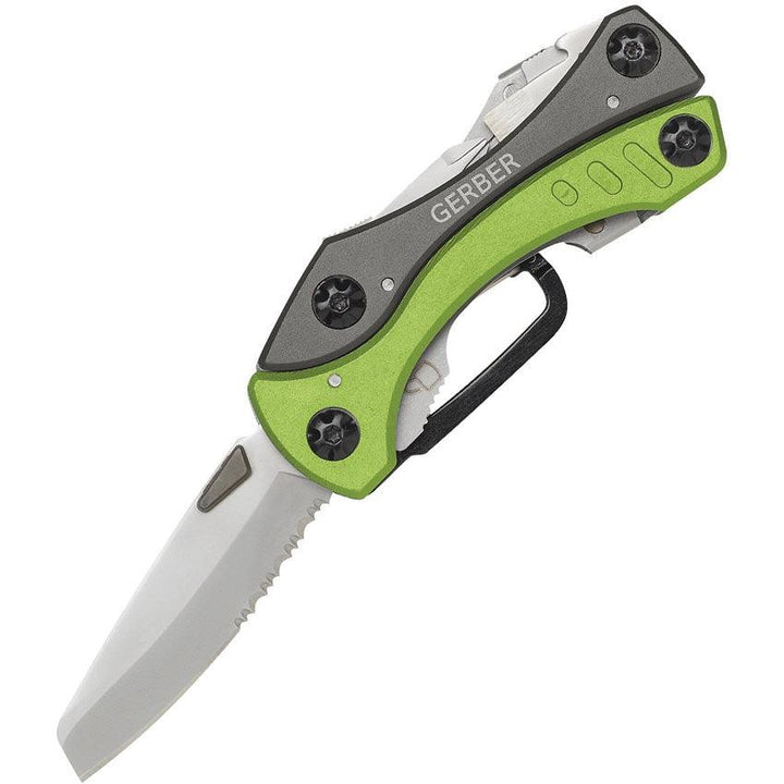 Multi-herramienta Gerber Crucial Multi-Pliers Black and Green - Knives.mx