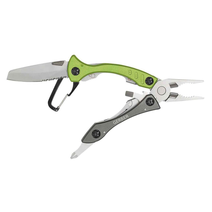 Multi-herramienta Gerber Crucial Multi-Pliers Black and Green - Knives.mx