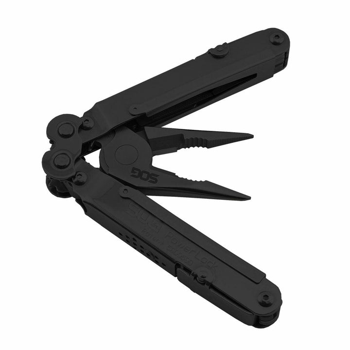 Multi Herramienta SOG Powerlock Black (With Scissors, Nylon Pouch) - Knives.mx