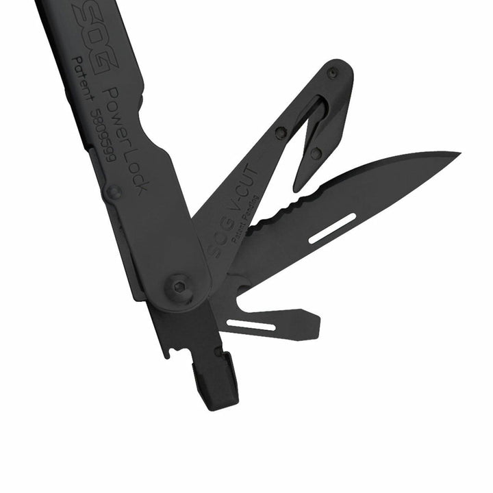 Multi Herramienta SOG PowerLock Black (With V-Cutter,-Nylon Pouch) - Knives.mx