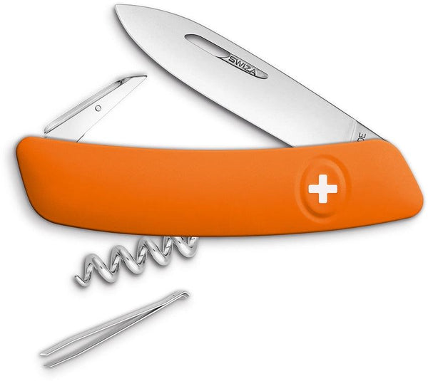 Navaja Suiza Multiusos SWIZA D01 Orange Swiss Pocket Knife - Knives.mx