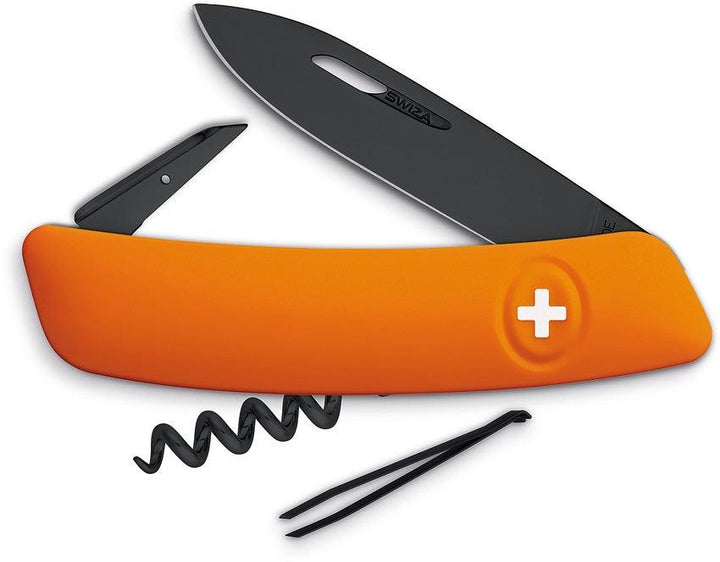 Navaja Suiza Multiusos SWIZA D01 Swiss Pocket Knife Orange - Knives.mx