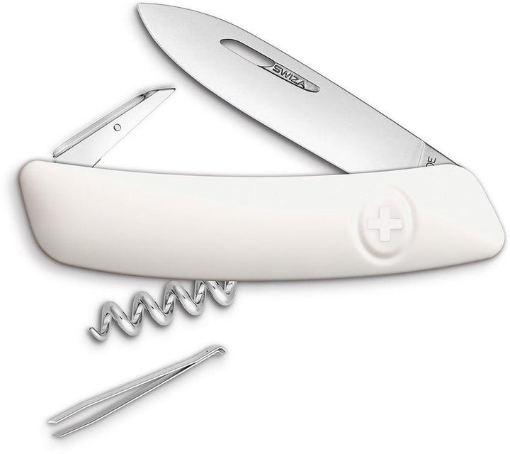 Navaja Suiza Multiusos SWIZA D01 Swiss Pocket Knife White - Knives.mx