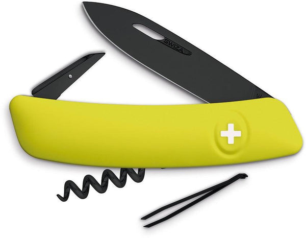 Navaja Suiza Multiusos SWIZA D01 Swiss Pocket Knife Yellow - Knives.mx