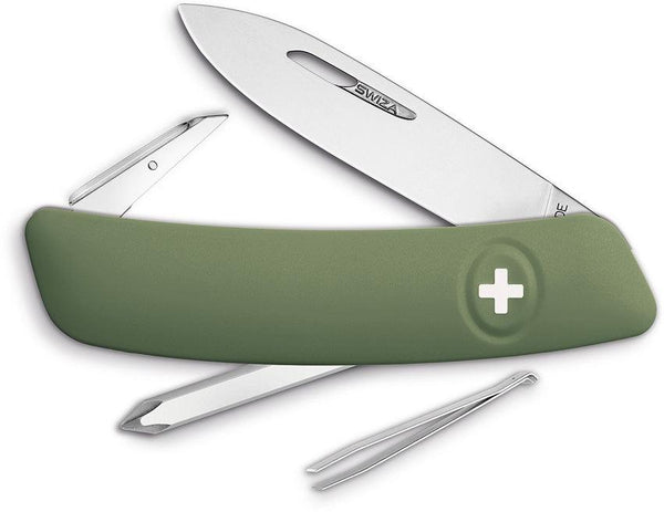 Navaja Suiza Multiusos SWIZA D02 Swiss Pocket Knife OD - Knives.mx