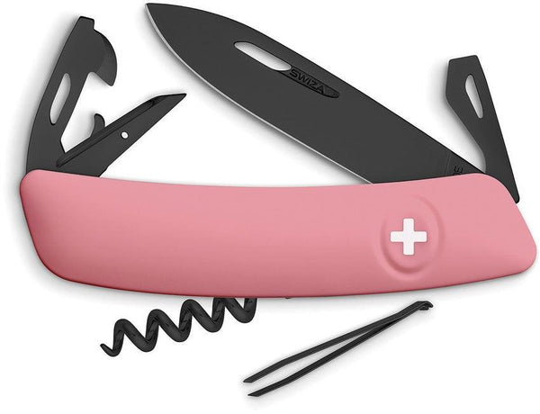 Navaja Suiza Multiusos SWIZA D03 Swiss Pocket Knife Pink - Knives.mx