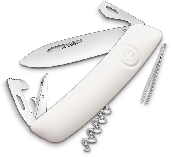 Navaja Suiza Multiusos SWIZA D03 Swiss Pocket Knife White - Knives.mx