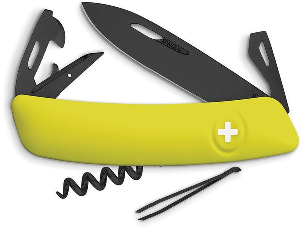 Navaja Suiza Multiusos SWIZA D03 Swiss Pocket Knife Yellow - Knives.mx