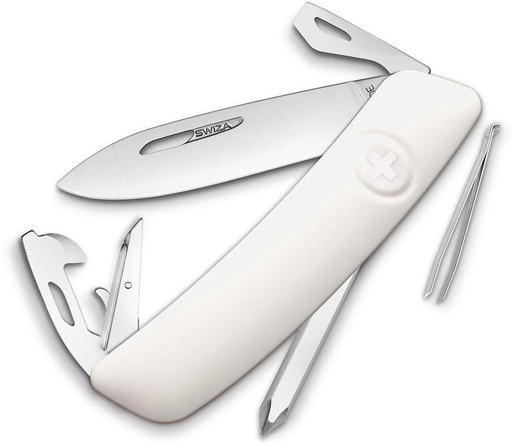 Navaja Suiza Multiusos SWIZA D04 Swiss Pocket Knife White - Knives.mx