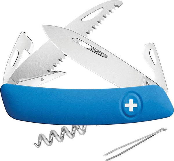 Navaja Suiza Multiusos SWIZA D05 Swiss Pocket Knife Blue - Knives.mx