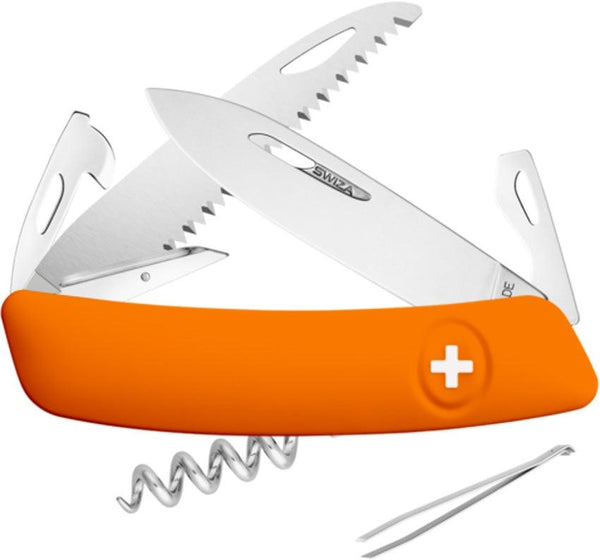 Navaja Suiza Multiusos SWIZA D05 Swiss Pocket Knife Orange - Knives.mx