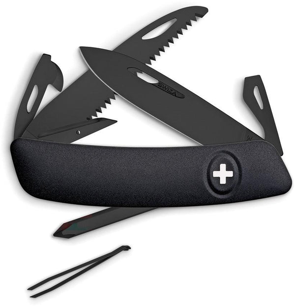 Navaja Suiza Multiusos SWIZA D06 Swiss Pocket Knife Black - Knives.mx