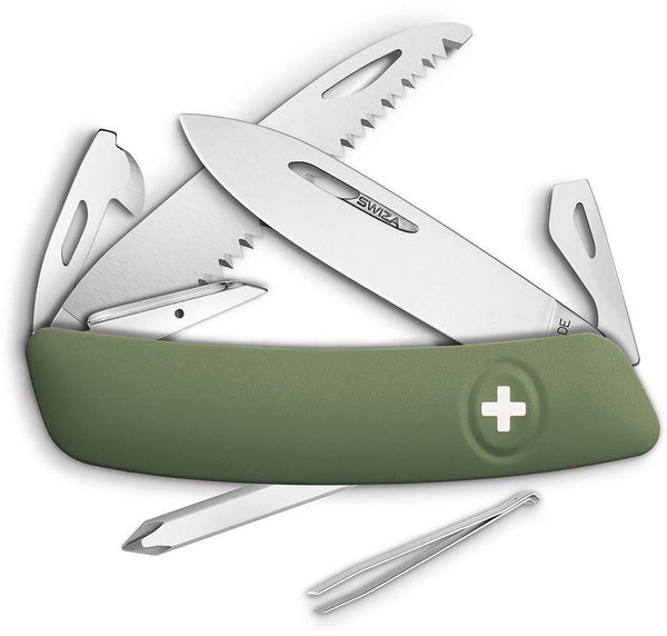 Navaja Suiza Multiusos SWIZA D06 Swiss Pocket Knife OD - Knives.mx