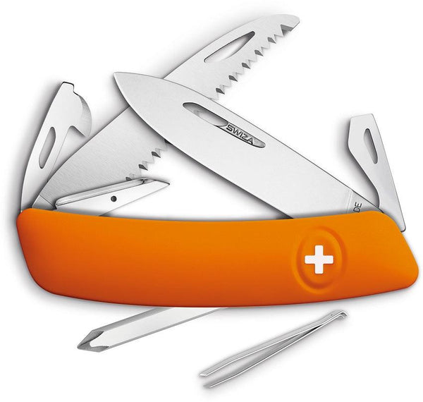 Navaja Suiza Multiusos SWIZA D06 Swiss Pocket Knife Orange - Knives.mx