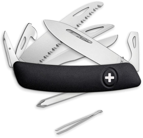 Navaja Suiza Multiusos SWIZA D10 Pocket Knife Black - Knives.mx