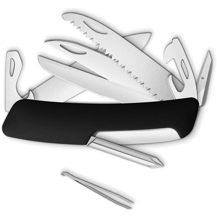 Navaja Suiza Multiusos SWIZA D10 Pocket Knife Black - Knives.mx