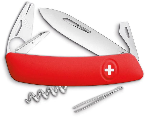 Navaja Suiza Multiusos SWIZA TT03 Tick Tool Red - Knives.mx