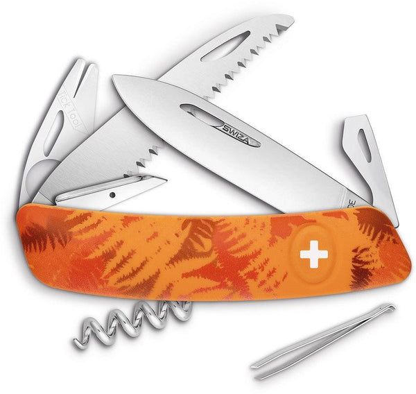 Navaja Suiza Multiusos SWIZA TT05 Tick Tool Orange Fern - Knives.mx