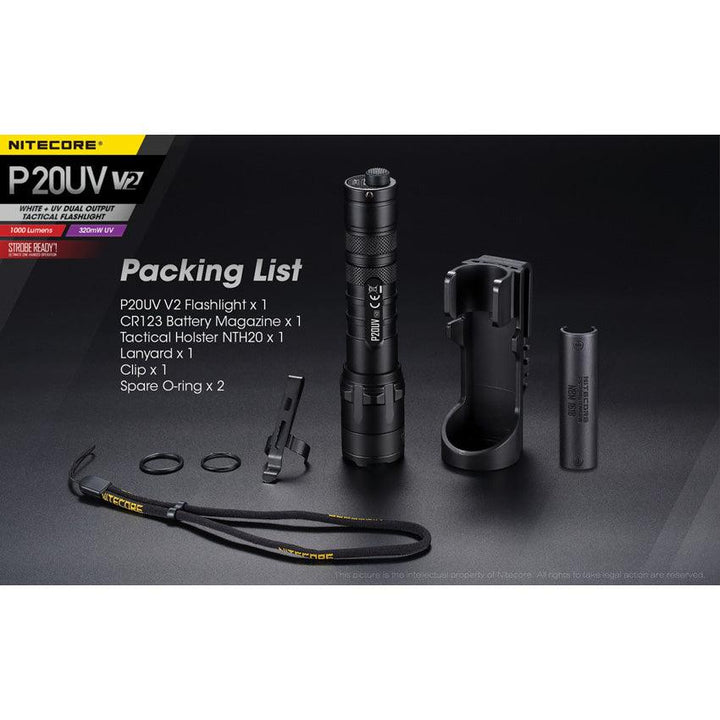 Nitecore P20 V2 LED Flashlight - Knives.mx