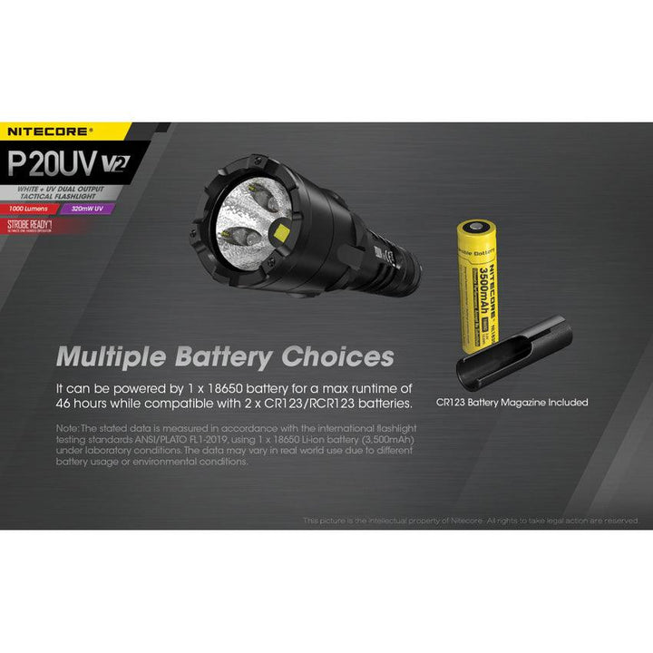 Nitecore P20 V2 LED Flashlight - Knives.mx