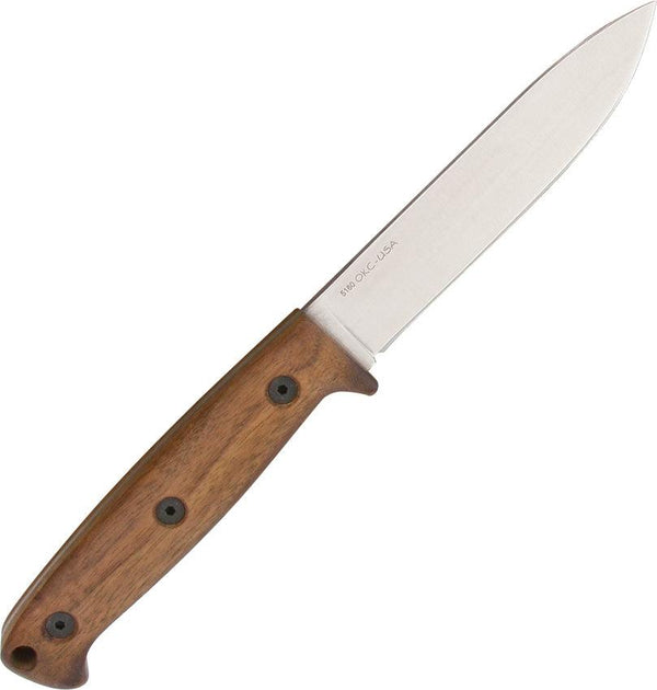 Ontario Bushcraft Field Knife 2nd Walnut 5160 Carbon Steel Drop Point - Knives.mx