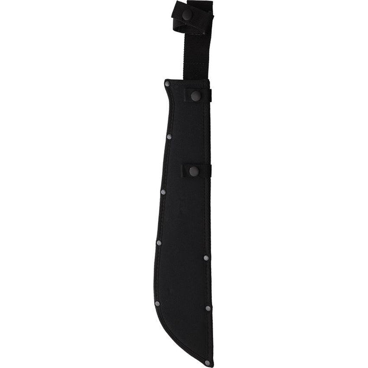 Ontario Bushcraft Machete Natural Canvas Micarta Black Powder Coated Blade - Knives.mx