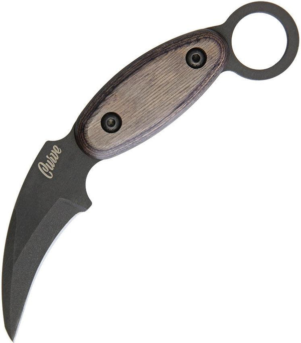 Ontario Curve Karambit Brown Laminated Wood - Knives.mx