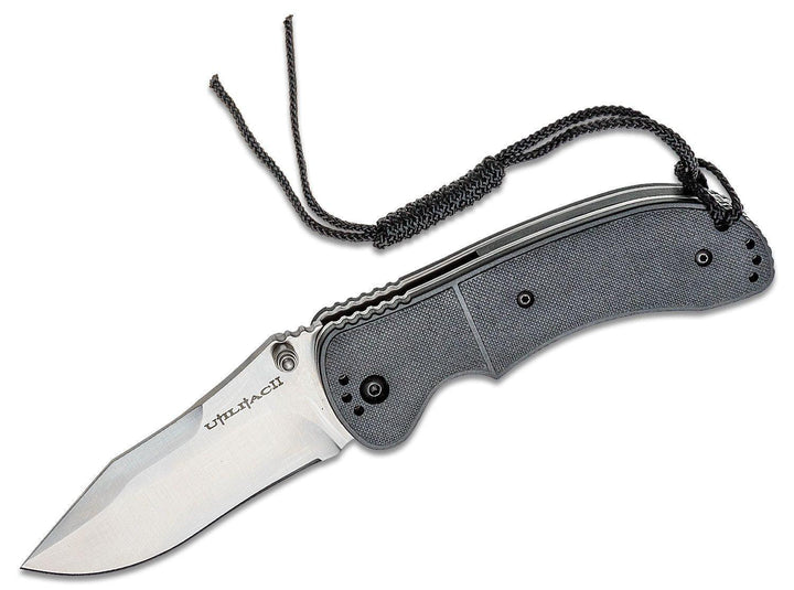 Ontario Joe Pardue Utilitac II Black Zytel Satin Clip AUS-8A - Knives.mx