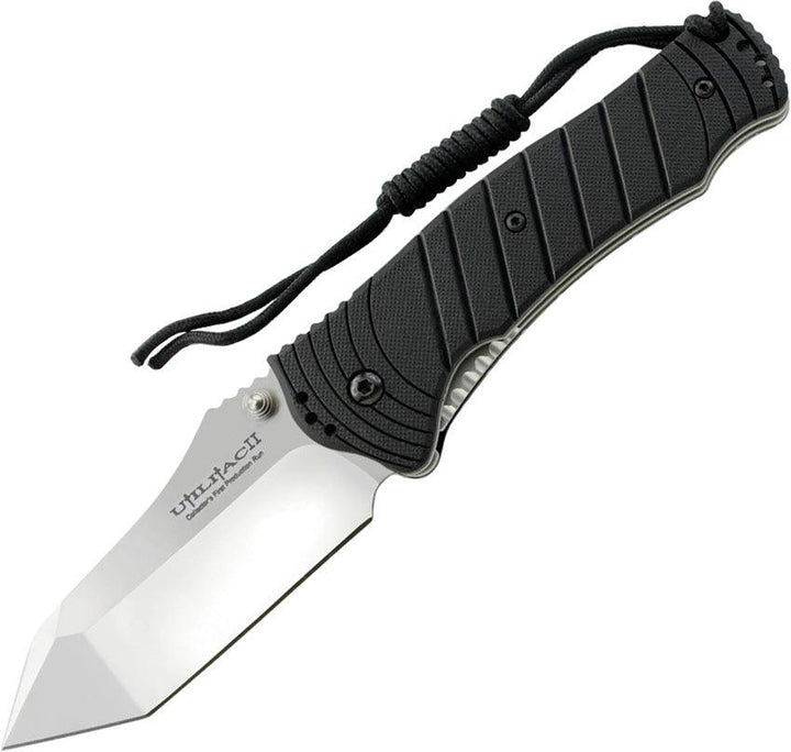 Ontario Joe Pardue Utilitac II Black Zytel Satin Tanto AUS-8A - Knives.mx