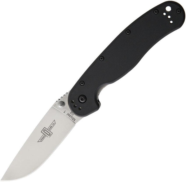 Ontario RAT I Linerlock Black Nylon D2 - Knives.mx