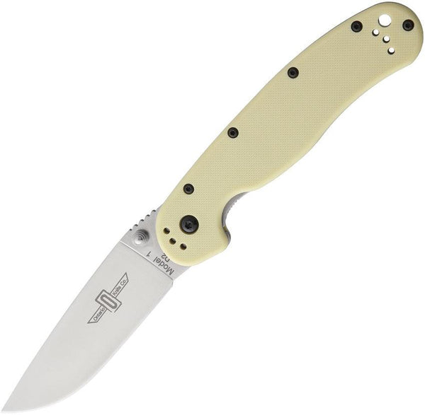 Ontario RAT I Linerlock Desert Tan Nylon D2 - Knives.mx