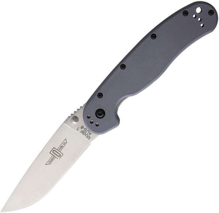 Ontario RAT I Linerlock Gray Nylon AUS-8 - Knives.mx