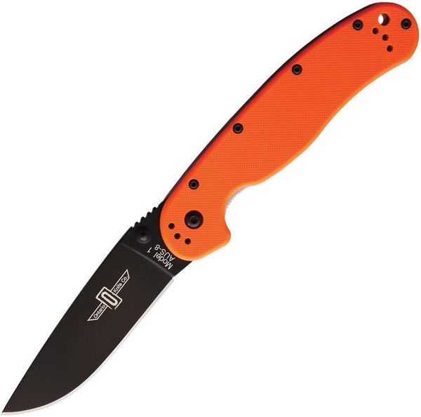 Ontario Rat I Orange G10 Black AUS-8 - Knives.mx